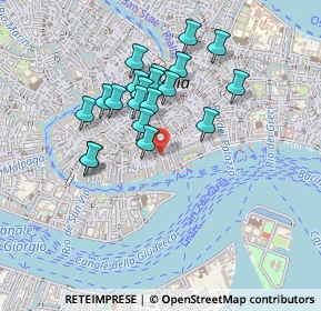 Mappa Corte del Teatro S. Moise, 30124 Venezia VE, Italia (0.3795)