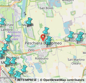 Mappa Piazza Riccardo Lombardi, 20068 Peschiera Borromeo MI, Italia (3.082)