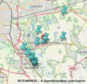 Mappa Piazza Riccardo Lombardi, 20068 Peschiera Borromeo MI, Italia (3.43308)