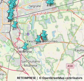 Mappa P.za R. Lombardi, 20068 Peschiera Borromeo MI, Italia (5.784)