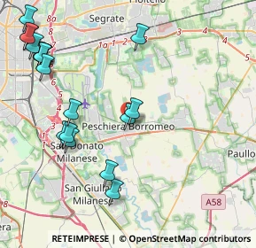 Mappa Piazza Riccardo Lombardi, 20068 Peschiera Borromeo MI, Italia (5.155)