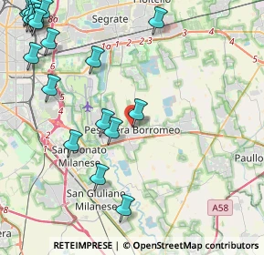 Mappa Piazza Riccardo Lombardi, 20068 Peschiera Borromeo MI, Italia (5.91368)