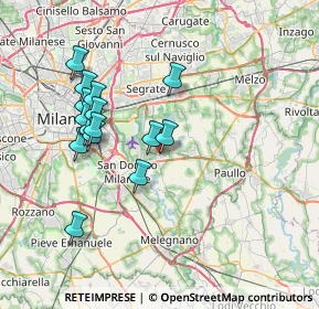 Mappa Piazza Riccardo Lombardi, 20068 Peschiera Borromeo MI, Italia (6.97733)