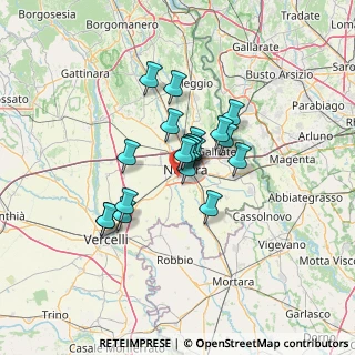 Mappa Via Bergamo, 28100 Novara NO, Italia (9.0875)