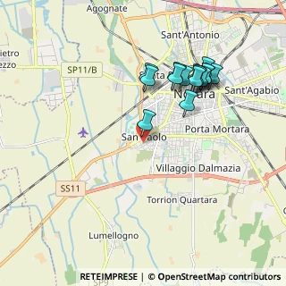 Mappa Via Bergamo, 28100 Novara NO, Italia (1.86533)