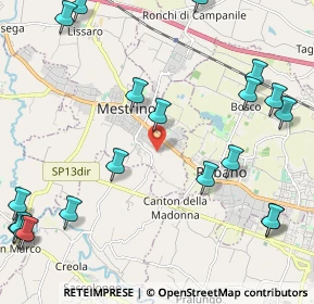 Mappa Via Giovanni Falcone, 35035 Mestrino PD, Italia (2.951)