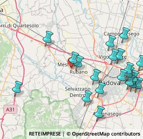 Mappa Via Giovanni Falcone, 35035 Mestrino PD, Italia (10.094)