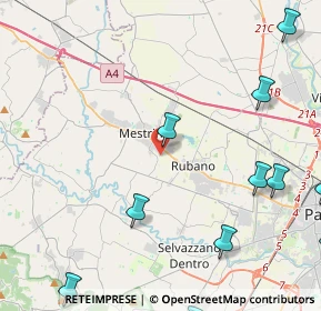 Mappa Via Giovanni Falcone, 35035 Mestrino PD, Italia (7.14294)