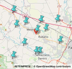 Mappa Via Giovanni Falcone, 35035 Mestrino PD, Italia (4.16167)