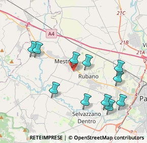 Mappa Via Giovanni Falcone, 35035 Mestrino PD, Italia (4.10455)