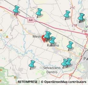 Mappa Via Giovanni Falcone, 35035 Mestrino PD, Italia (4.59417)