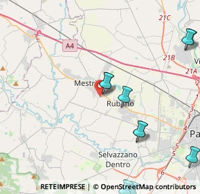 Mappa Via Giovanni Falcone, 35035 Mestrino PD, Italia (6.22214)