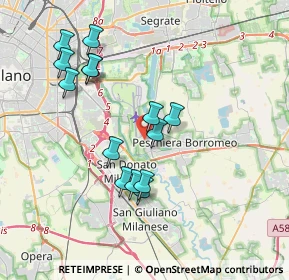 Mappa Via della Boscana, 20068 Peschiera Borromeo MI, Italia (3.51071)