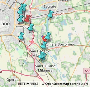 Mappa Via della Boscana, 20068 Peschiera Borromeo MI, Italia (4.25462)
