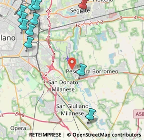 Mappa Via della Boscana, 20068 Peschiera Borromeo MI, Italia (6.095)