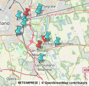 Mappa Via della Boscana, 20068 Peschiera Borromeo MI, Italia (4.11917)