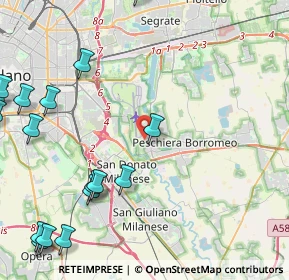 Mappa Via della Boscana, 20068 Peschiera Borromeo MI, Italia (6.5245)