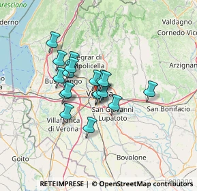Mappa 37100 Verona VR, Italia (9.49889)