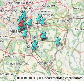Mappa Via Carlo Goldoni, 20068 Peschiera Borromeo MI, Italia (6.98333)