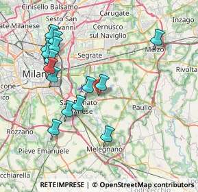 Mappa Via Carlo Goldoni, 20068 Peschiera Borromeo MI, Italia (7.96333)