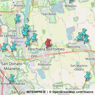 Mappa Via Lodovico Ariosto, 20068 Peschiera Borromeo MI, Italia (2.968)