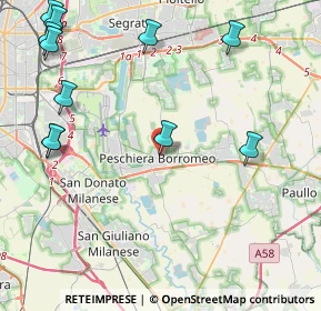 Mappa Via Carlo Goldoni, 20068 Peschiera Borromeo MI, Italia (5.56636)