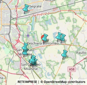 Mappa Via Carlo Goldoni, 20068 Peschiera Borromeo MI, Italia (3.98091)