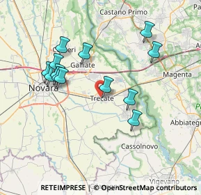 Mappa Via Parini, 28069 Trecate NO, Italia (7.14615)