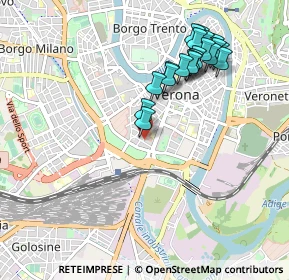 Mappa Via Locatelli, 37122 Verona VR, Italia (0.9745)
