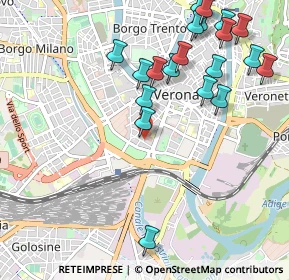 Mappa Via Locatelli, 37122 Verona VR, Italia (1.1945)