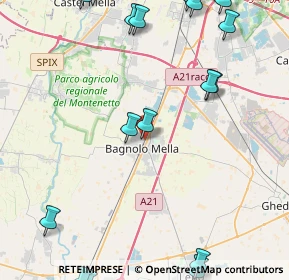 Mappa Via Luigi Sturzo, 25021 Bagnolo Mella BS, Italia (6.57778)