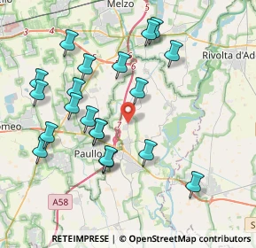 Mappa Piazza Libertà, 26833 Merlino LO, Italia (4.0235)