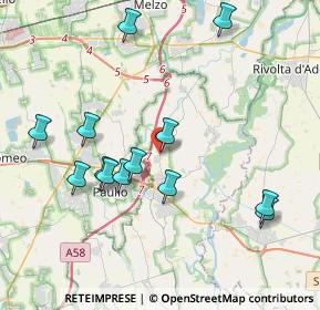 Mappa Piazza Libertà, 26833 Merlino LO, Italia (4.05615)