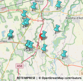 Mappa Piazza Libertà, 26833 Merlino LO, Italia (4.11786)