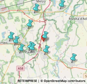 Mappa Piazza Libertà, 26833 Merlino LO, Italia (4.20909)