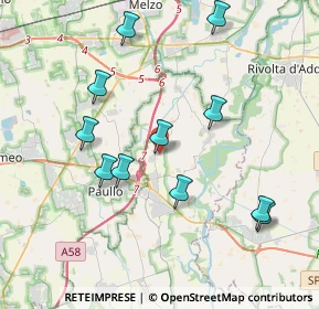 Mappa 26833 Merlino LO, Italia (3.94909)