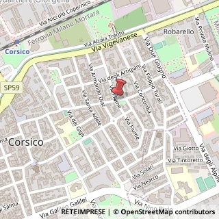 Mappa Via mazzini giuseppe 14, 20094 Corsico, Milano (Lombardia)