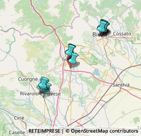 Mappa Via Cuneo, 10015 Ivrea TO, Italia (14.87294)