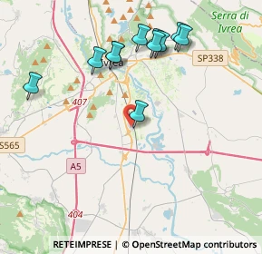 Mappa Via Cuneo, 10015 Ivrea TO, Italia (4.08273)