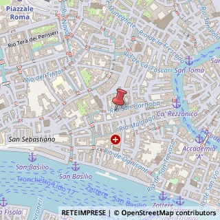 Mappa Sestiere Dorsoduro, 2826, 30123 Venezia, Venezia (Veneto)