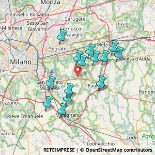 Mappa Via G. Mameli, 20090 Pantigliate MI, Italia (6.424)