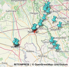 Mappa Via Sapri, 28100 Novara NO, Italia (16.5195)