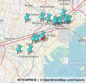 Mappa Via della Serenissima, 30034 Mira VE, Italia (7.22)