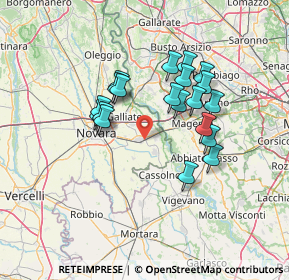 Mappa Via Sebastiano Caboto, 28069 Trecate NO, Italia (11.8335)