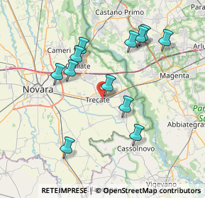 Mappa Via Virgilio, 28069 Trecate NO, Italia (7.4325)