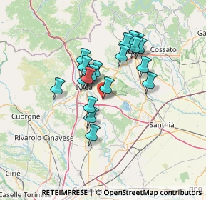 Mappa Piazza Umberto I, 10010 Albiano D'ivrea TO, Italia (10.683)