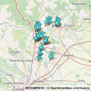 Mappa Strada Simonti, 10010 Albiano D'ivrea TO, Italia (10.45)