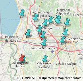Mappa Via Guglielmo Marconi, 37060 Sona VR, Italia (6.83167)