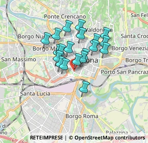 Mappa Circonvallazione Oriani, 37122 Verona VR, Italia (1.262)
