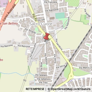 Mappa Via Albona,  36, 35135 Padova, Padova (Veneto)